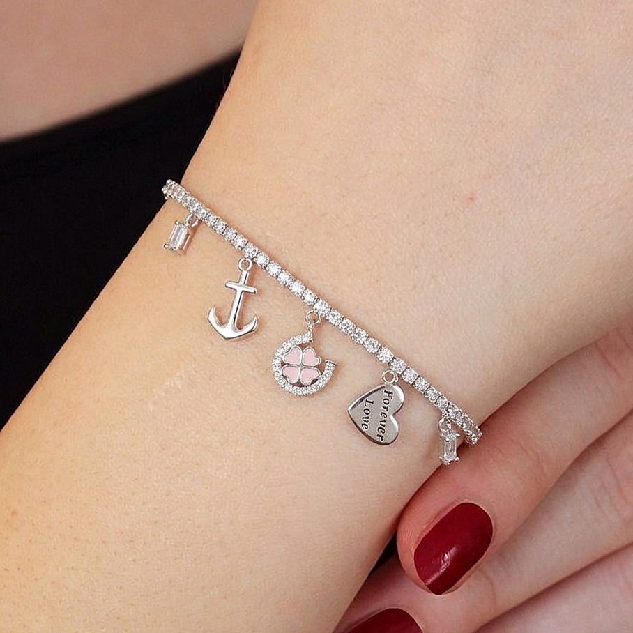 Pulsera plata OVA0451