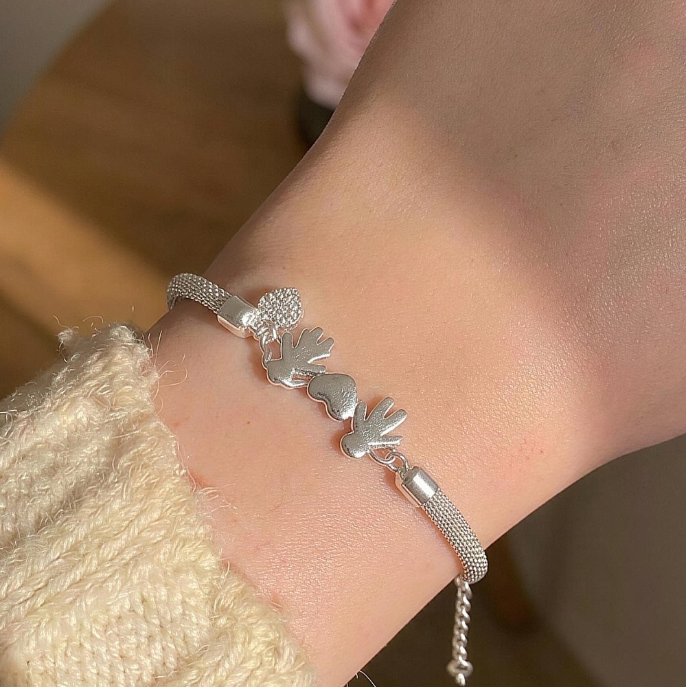 Pulsera plata OVA0435