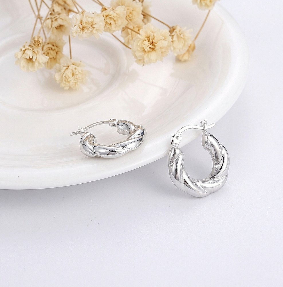 Argollas plata OVA0461