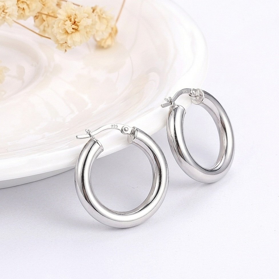 Argollas plata OVA0465