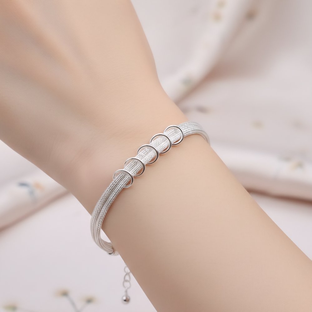 Pulsera plata OVA0391