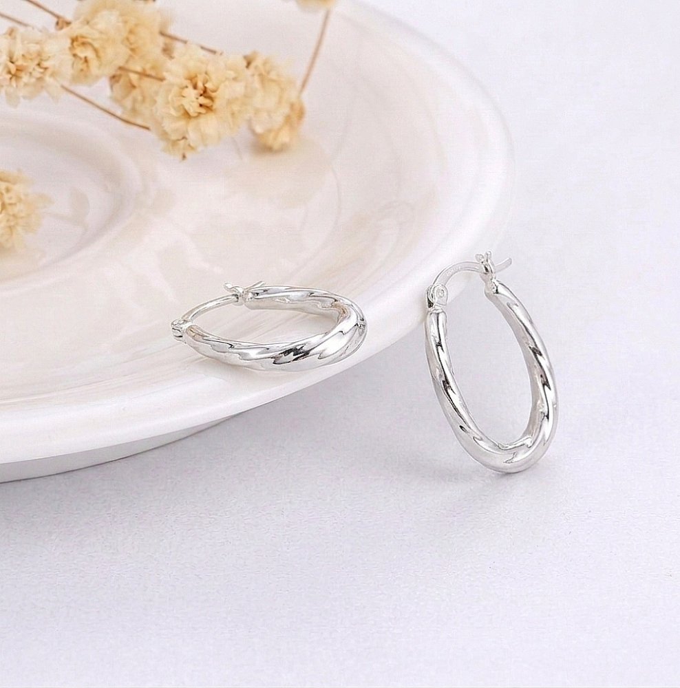 Argollas plata OVA0455