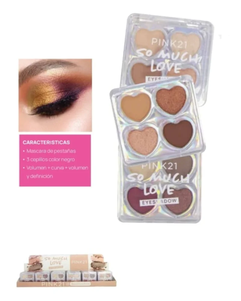 Sombras x4 So much love Pink21