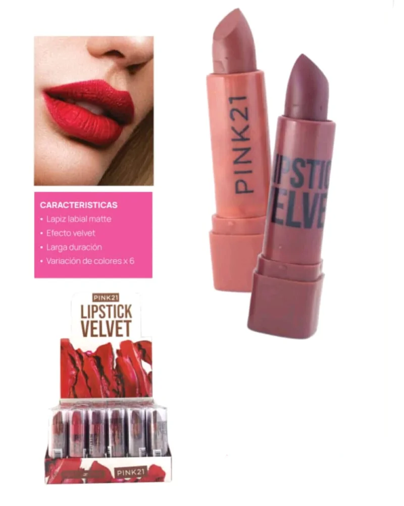 Labial barra velvet pink21