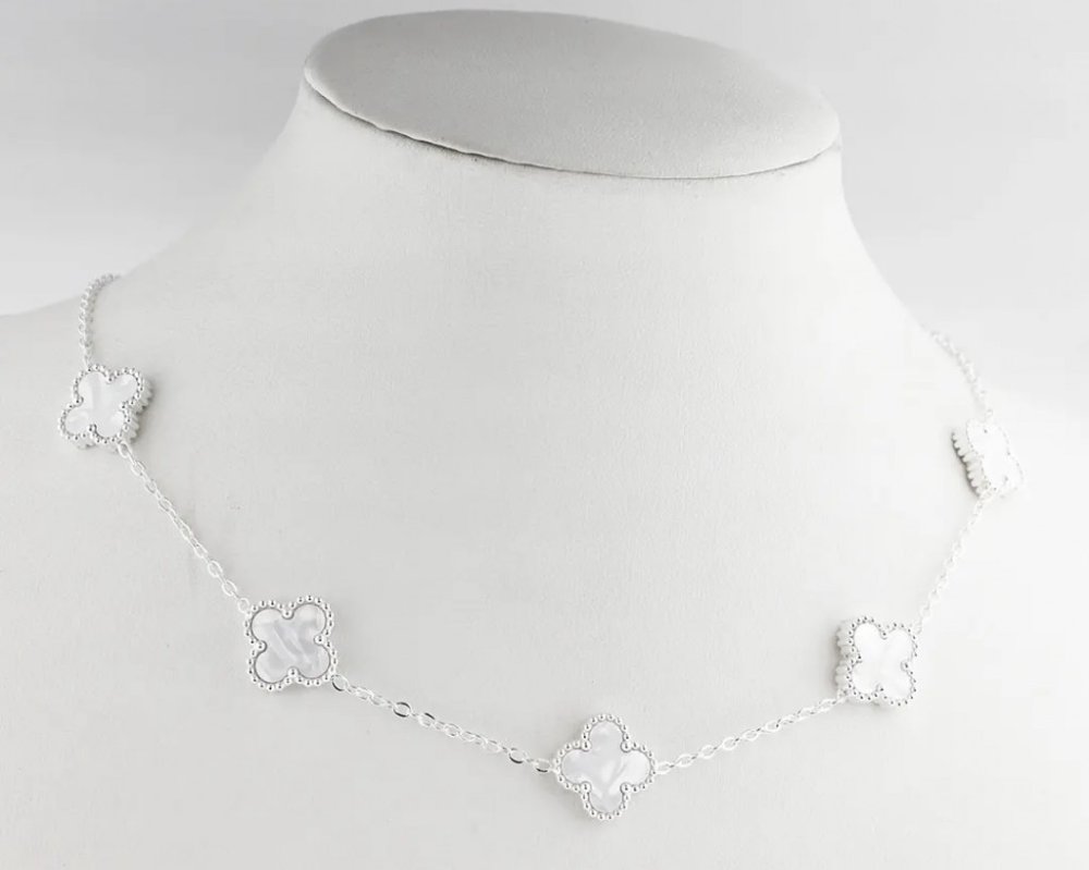 COLGANTE ACERO BLANCO VAN CLEEF TIPO NACAR