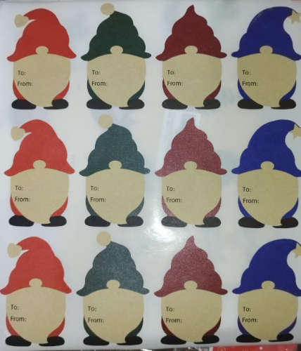 Stickers Navideños Kraft
