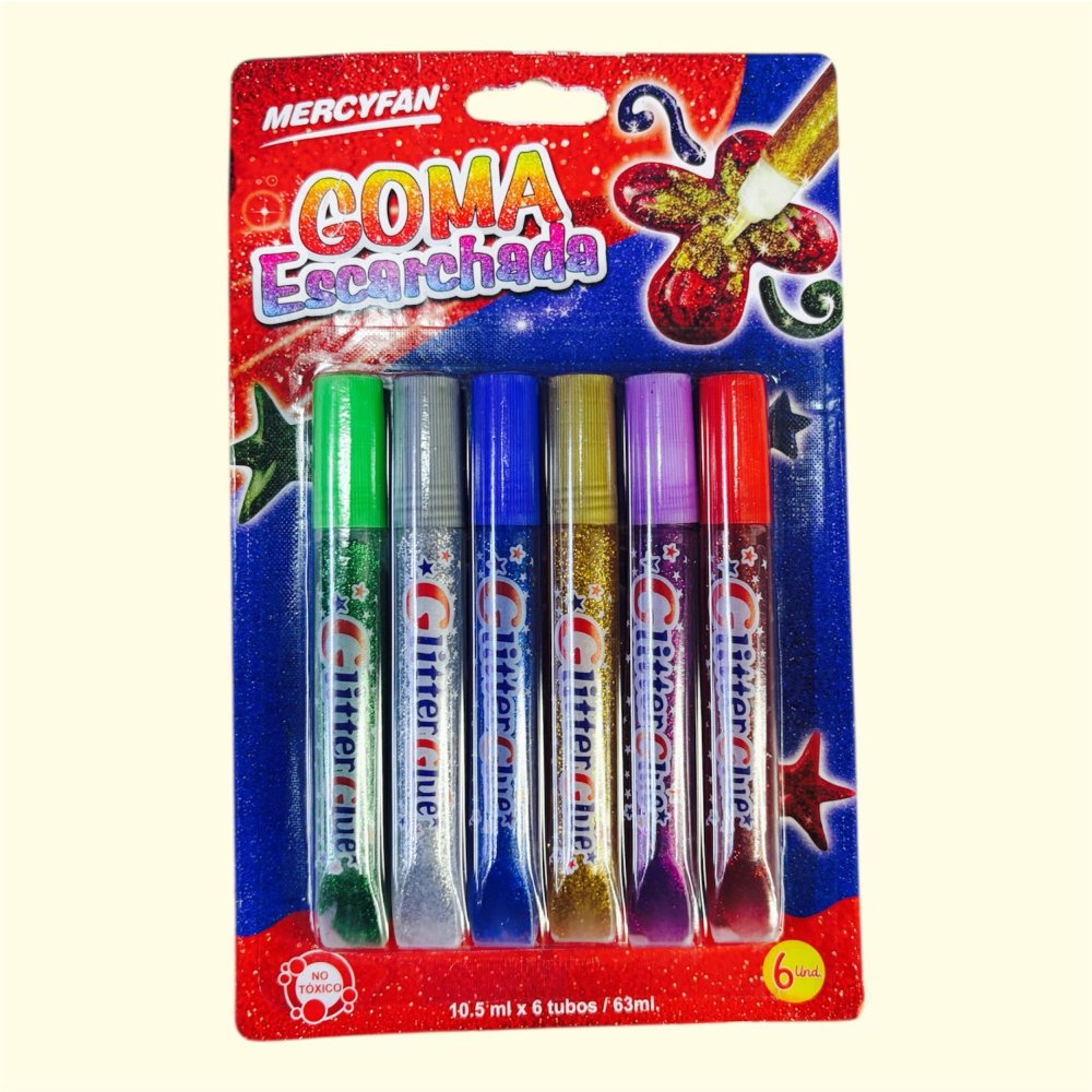 GOMA ESCARCHADA X 6 UND