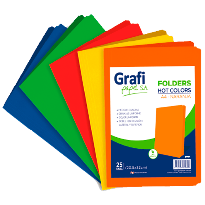 FOLDER MANILA DE COLORES