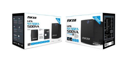 UPS INTERACTIVA 500VA/250W 6 SALIDAS RJ11 120C AC FORZA