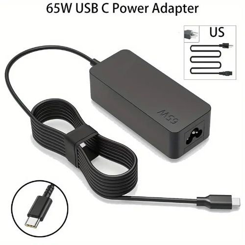 CARGADOR TIPO C PARA LAPTOP 65W 20V 3.25A