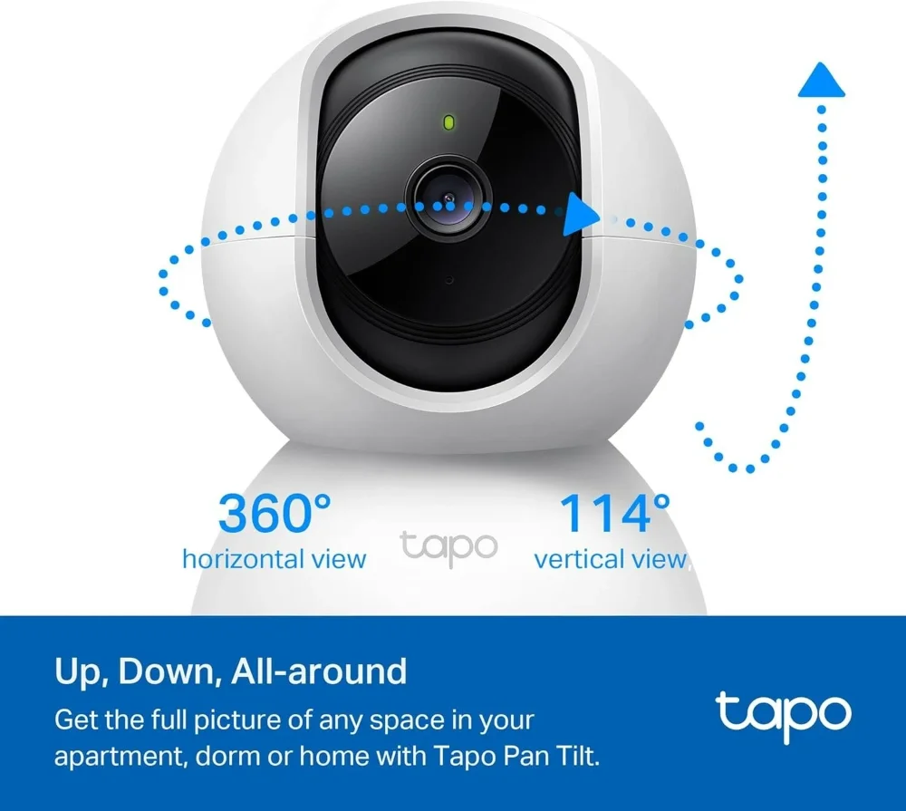 CAMARA DE SEGURIDAD CON MOVIENTOS,GIROS DE 360 GRADOS TP-LINK 2K 2P