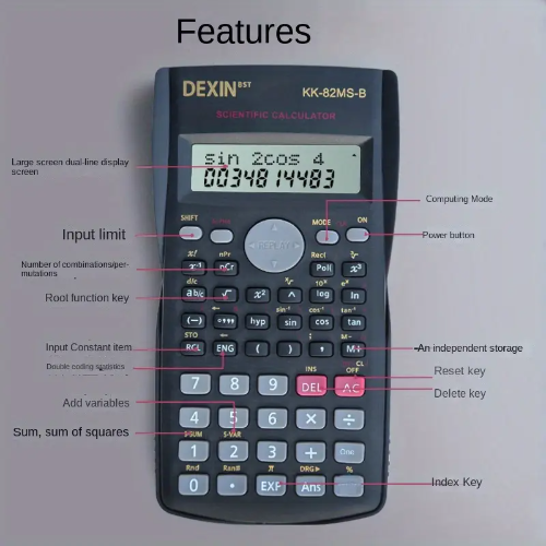CALCULADORA CIENTÍFICA MULTIFUNCIONAL DEXIN
