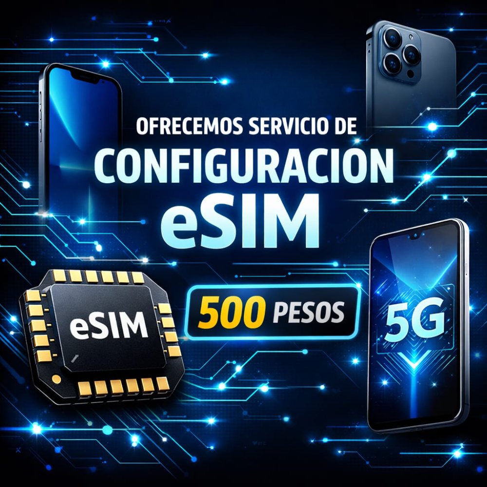OFRECEMOS SERVICIO DE CONFIGURACIÓN ESIM