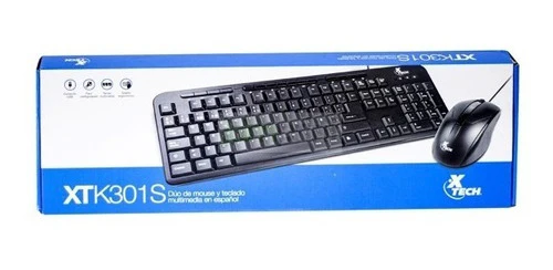 TECLADO/MOUSE USB XTECH XTK-301S SPA