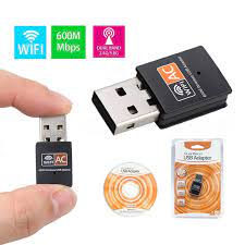 WIRELESS USB SIN ANTENA DUAL BAND 2.4GB Y 5G ADAPTADOR