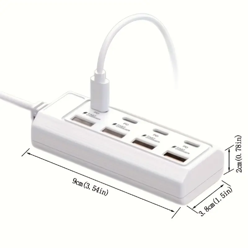 REGLETA ESTACIÓN USB TIPO A /  TIPO C 8 PUERTOS
