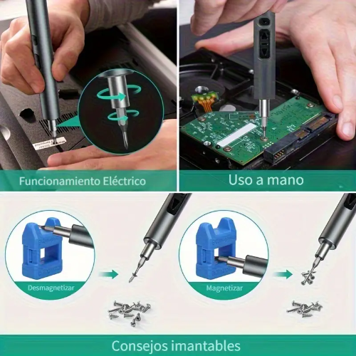 DESTORNILLADOR ELÉCTRICO RECARGABLE 28 EN 1