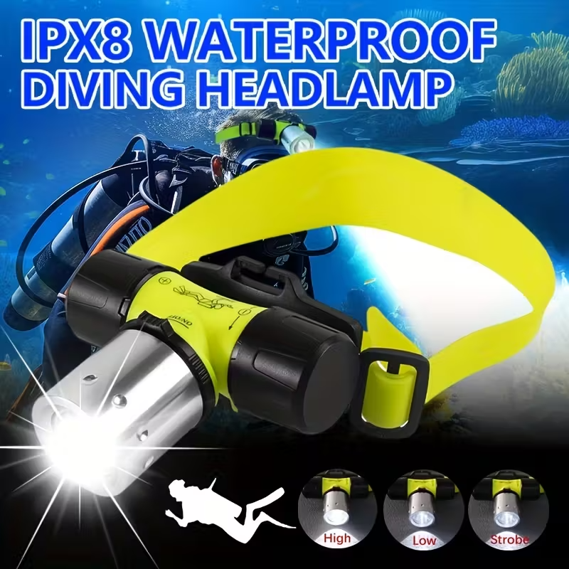 LINTERNA LED RECARGABLE DE BUCEO IPX8