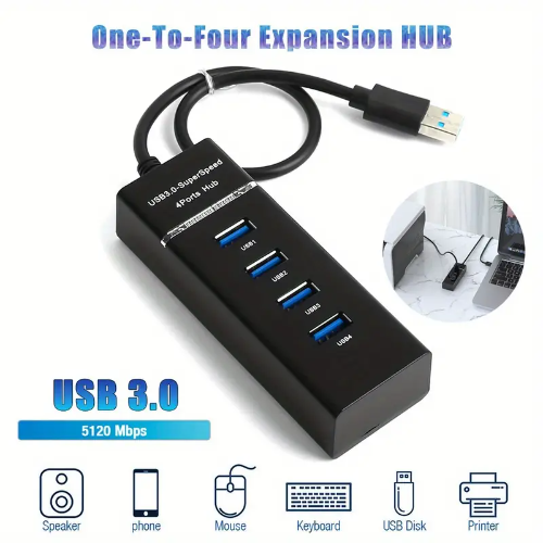 REGLETA ADAPTADOR USB 3.0 DE 5 PUERTOS