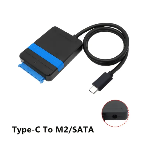 CABLE CONVERTIDOR USB 3.0 TIPO C SATA SSD & M.2