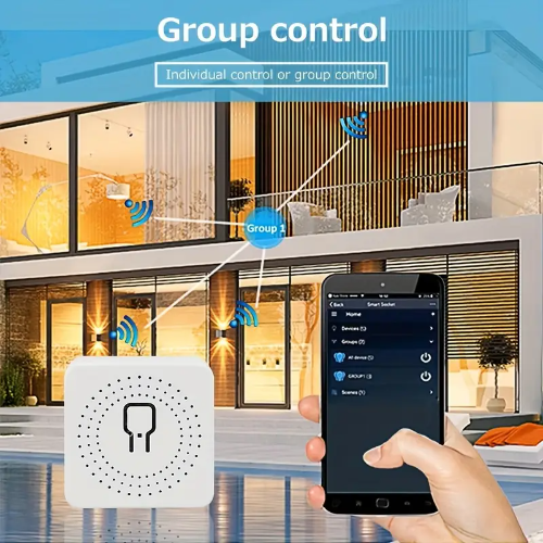 INTERRUPTOR INTELIGENTE COMPACTIBLE CON 110V/220 16A ZIGBEE TUYA 3.0