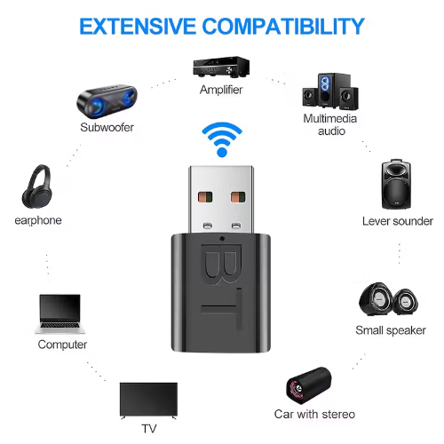 BLUETOOTH TRANSMISOR & RECEPTOR DE AUDIO AUXILIAR