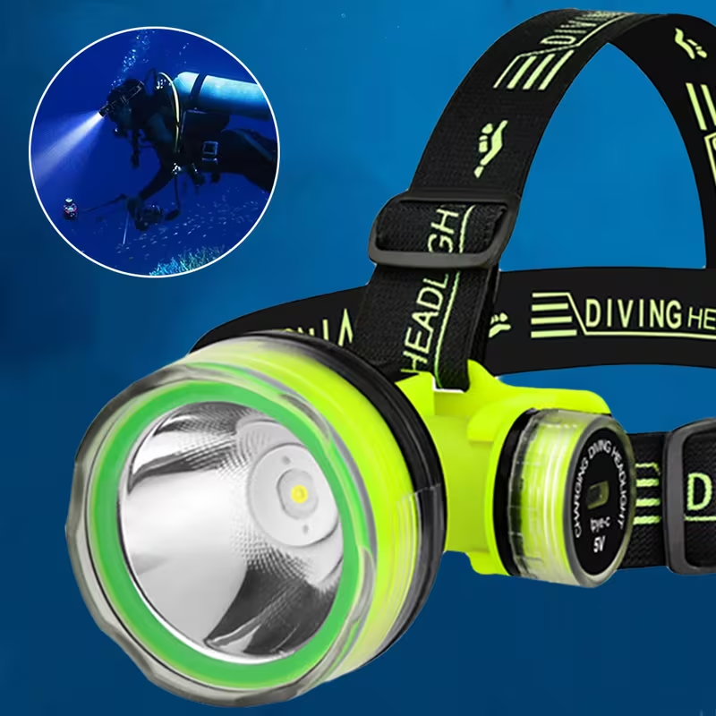 LINTERNA LED RECARGABLE DE BUCEO, IP68