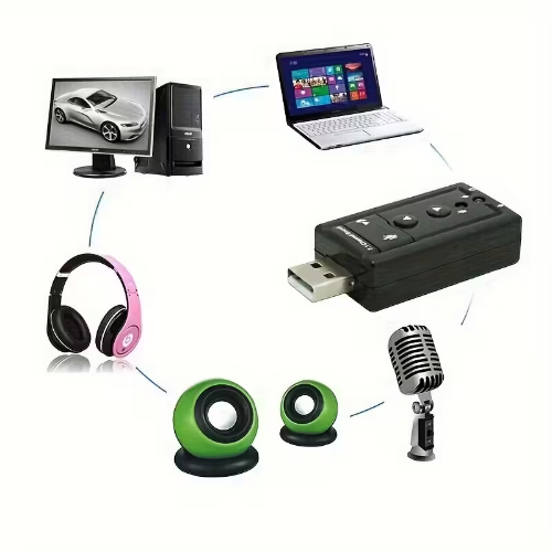 TARJETA DE SONIDO EXTERNA USB 2.0 V. 7.0