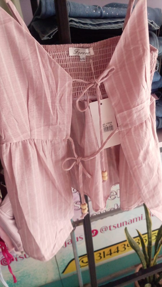 Blusa rayas rosada