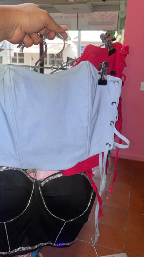TOP AZUL/FUCCIA