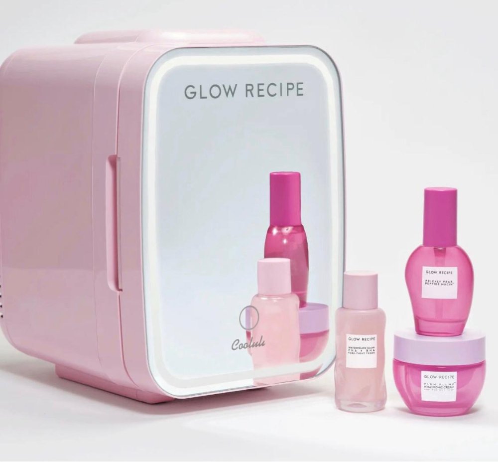 Glow Recipe Mini Refigerador con rutina Skincare