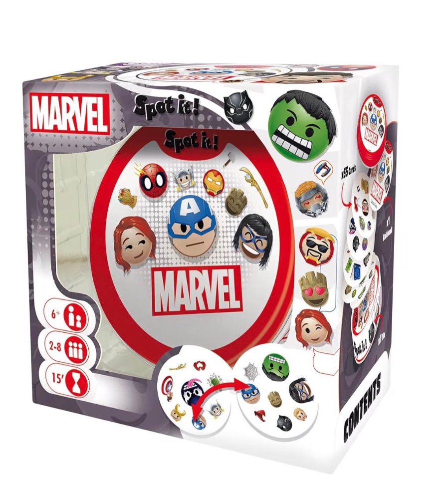 Spot it! Marvel - Juego de Cartas