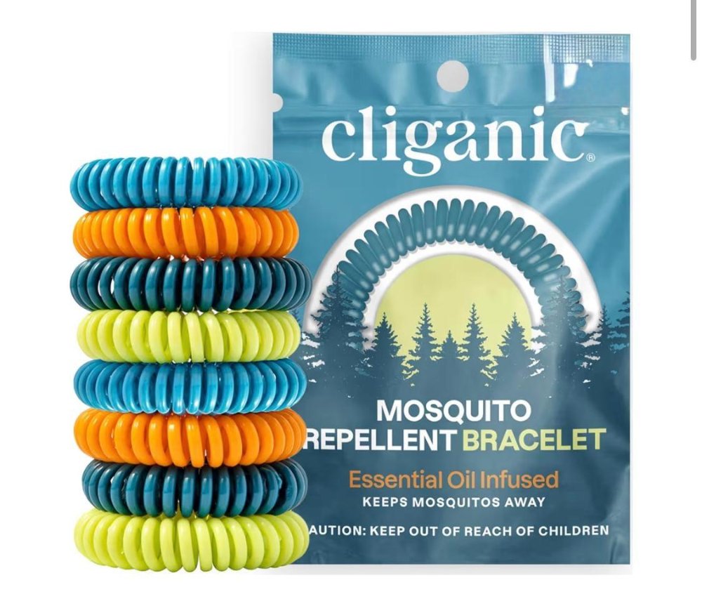 Cliganic Pulseras Repelentes de Mosquitos x 2 unidades