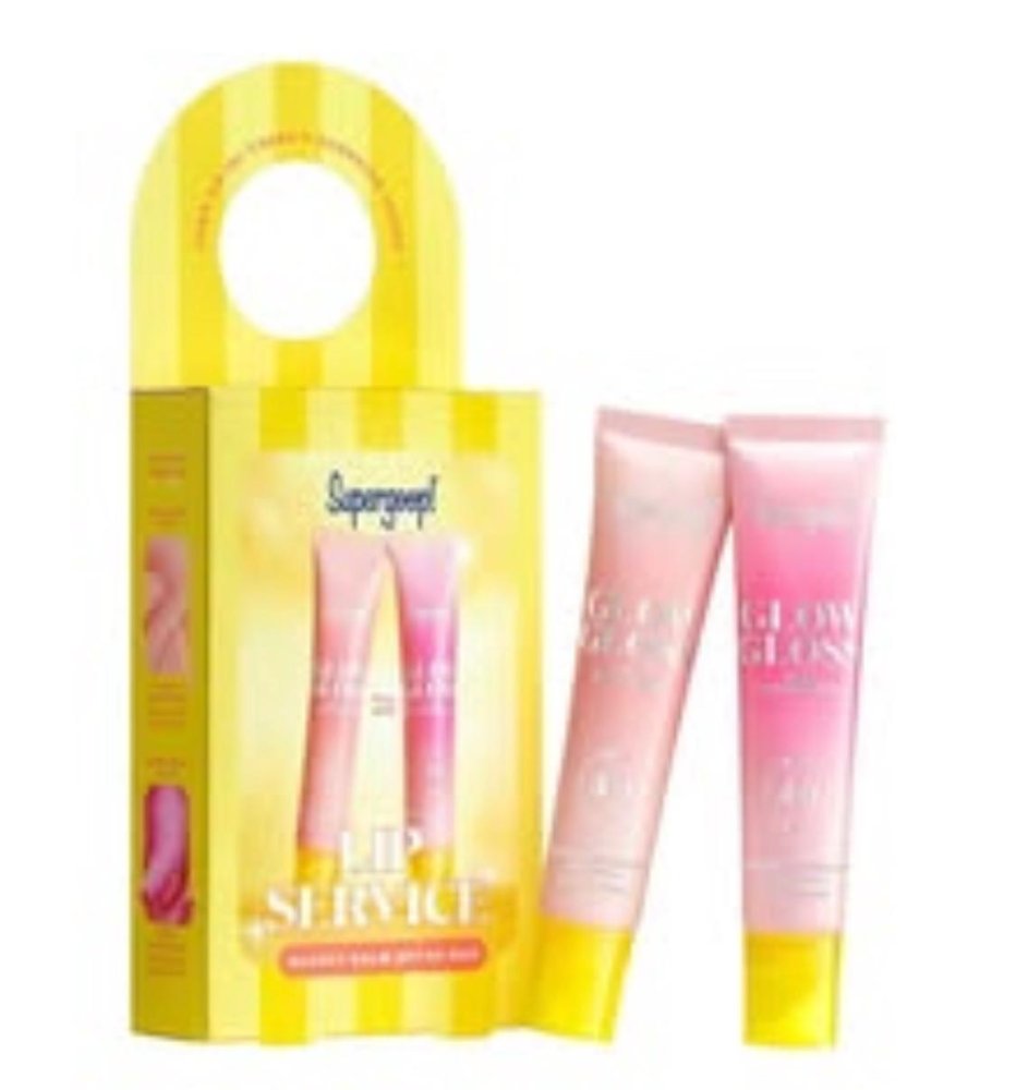 Supergoop! Lip Service Glossy Balm SPF 40 Duo