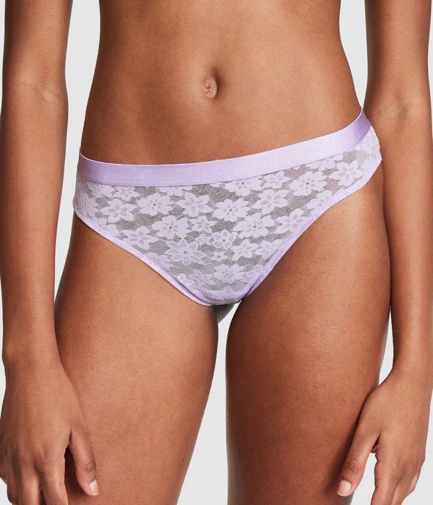 Victoria Secret Pink Bombacha Colaless Encaje Talle M