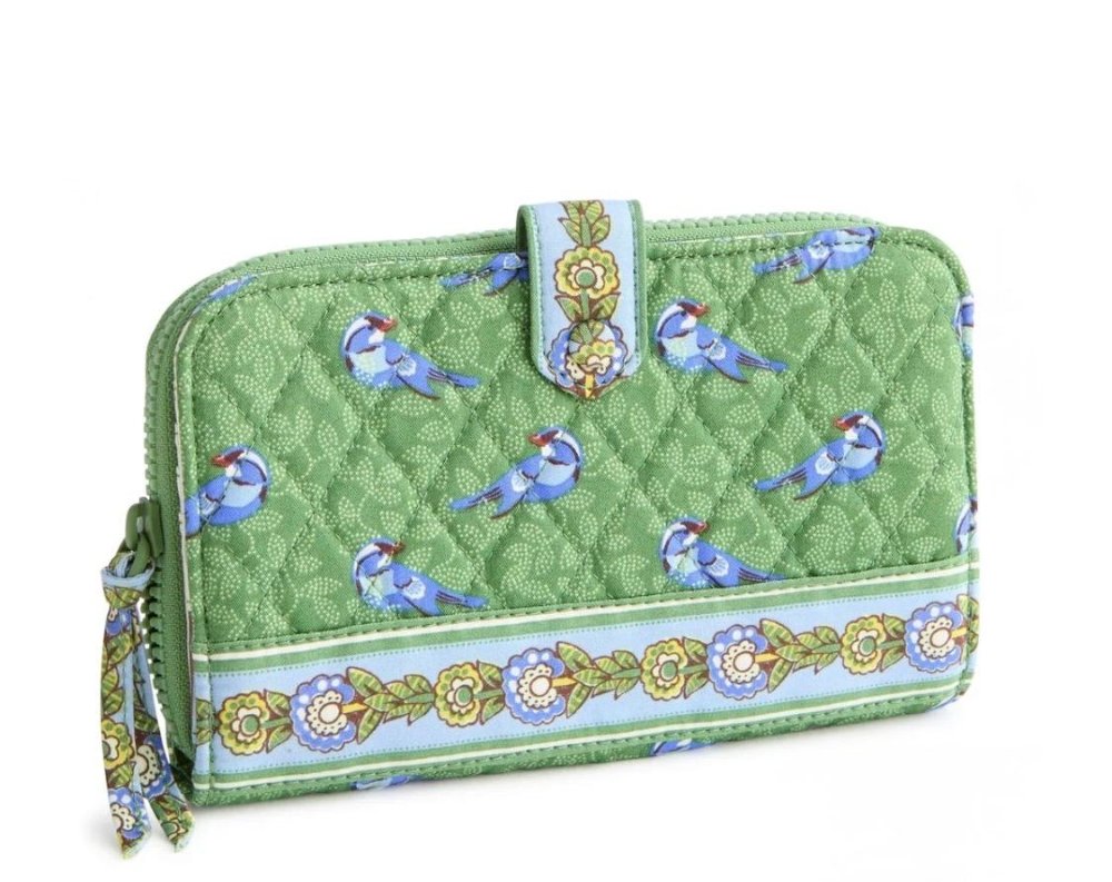 Vera Bradley Large Tab Wallet  Pajaritos