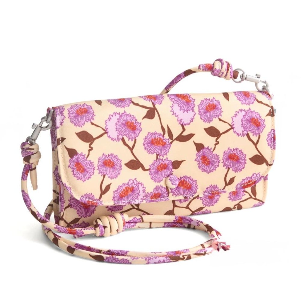 Vera Bradley Wildwood Wallet Crossbody Tulipanes