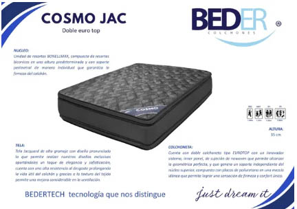 Colchón King Size Beder Cosmo Jack 2 Colchonetas