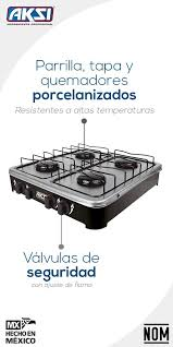 Parrilla 4 Quemadores AKSI Inox