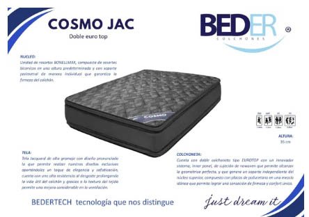 Colchón Individual Beder Cosmo Jack 2 Colchonetas