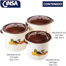 Juego 3 Ollas Cinsa Ideal