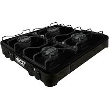 Parrilla 4 Quemadores AKSI Negra