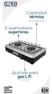 Parrilla 2 Quemadores AKSI Inox