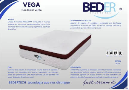 Colchón Matrimonial Beder Vega Yaxchilan