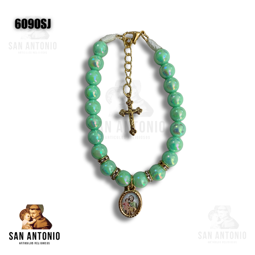 6090SJ PULSERA PERLA VERDE SAN JOSE