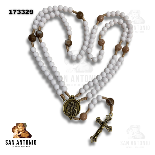 173329 ROSARIO PERLAS BLANCAS CASAL MED SAGRADA FAMILIA