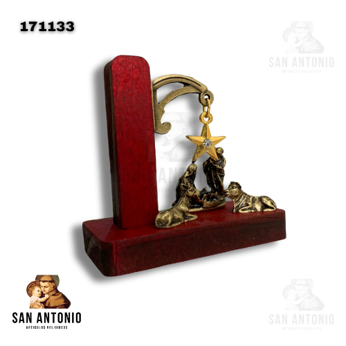 171133 PESEBRE MINI PILAR ROJO