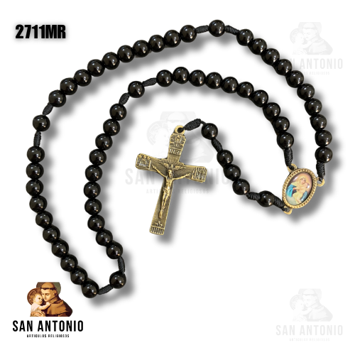 2711MR ROSARIO NEG MED VIRGEN DE SCHOENSTATT