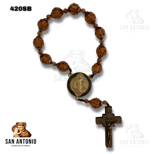 420SB DENARIO COLGANTE MEDALLON SAN BENITO CON CAJA ACRILICO