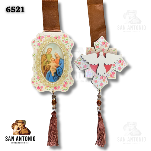 6521C ADORNO ESCAPULARIO DE PUERTA ESPIRITU SANTO